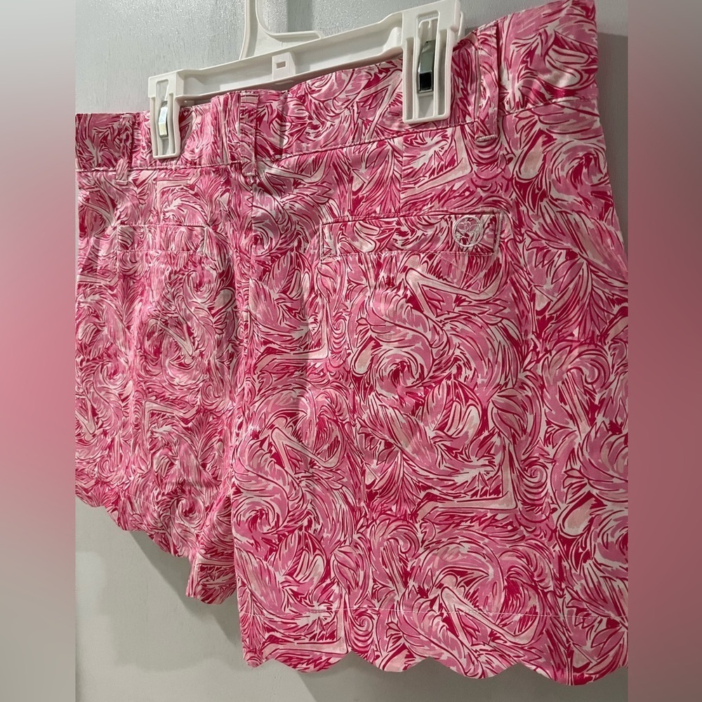Lauren James Pink Scallop Shorts in Ruffle Some Feathers, size Medium, new! - Picture 6 of 9